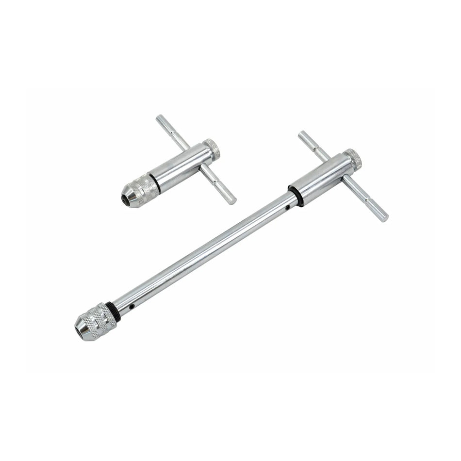AWTools T-handgreep met ratel en klem voor draadbussen M5-M12 300 mm