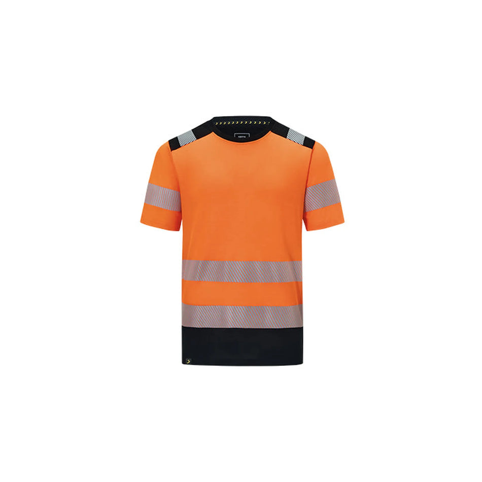SCUHVCOTTS Hi‑Vis T-Shirts Safety Jogger ORANGE BLACK