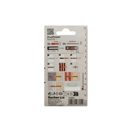 Fischer DuoPower 5x25 met schroef