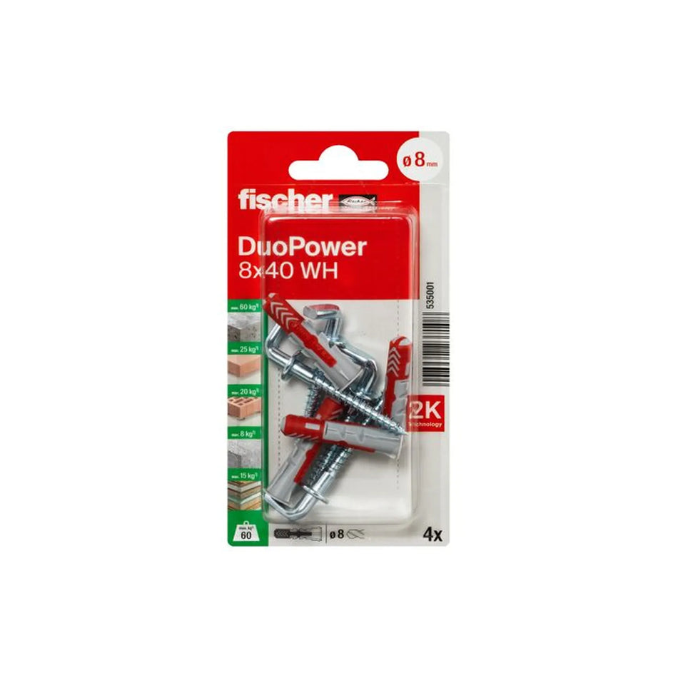 Fischer DuoPower 8x40 met winkelhaak
