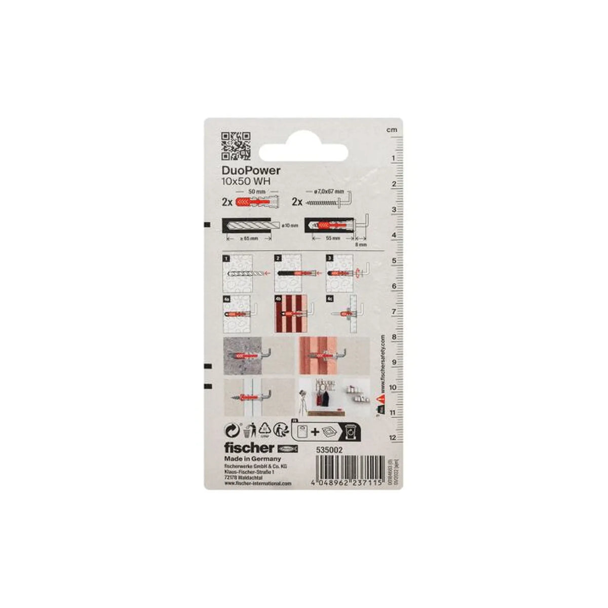 Fischer DuoPower 10x50 met winkelhaak