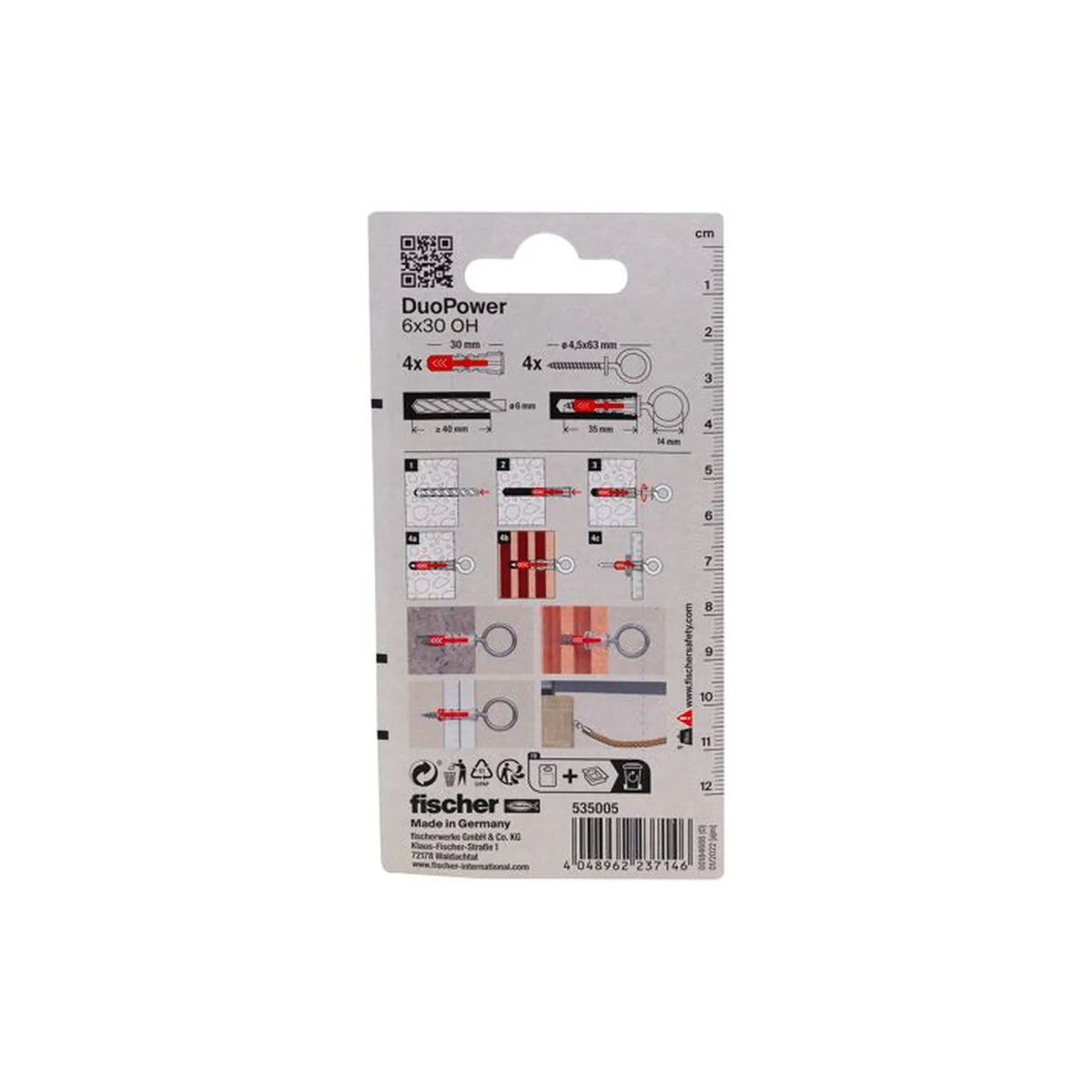 Fischer DuoPower 6x30 met ooghaak