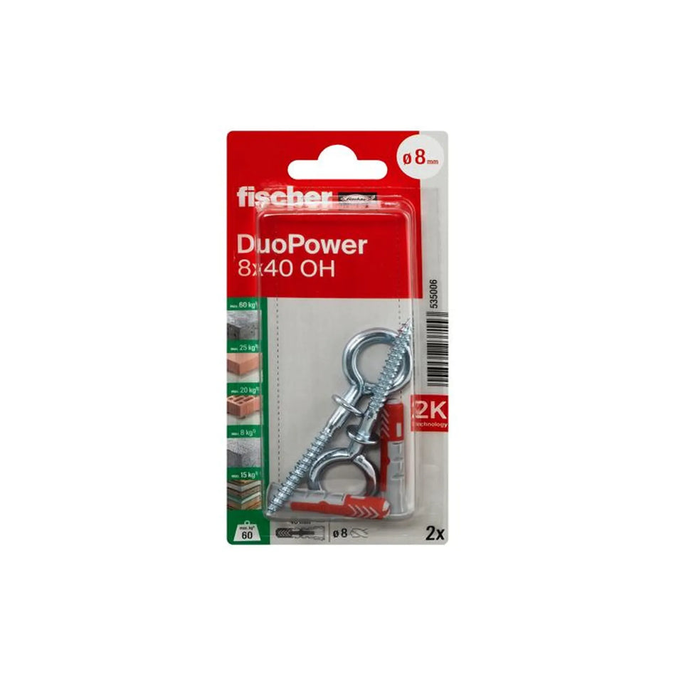 Fischer DuoPower 8x40 met ooghaak