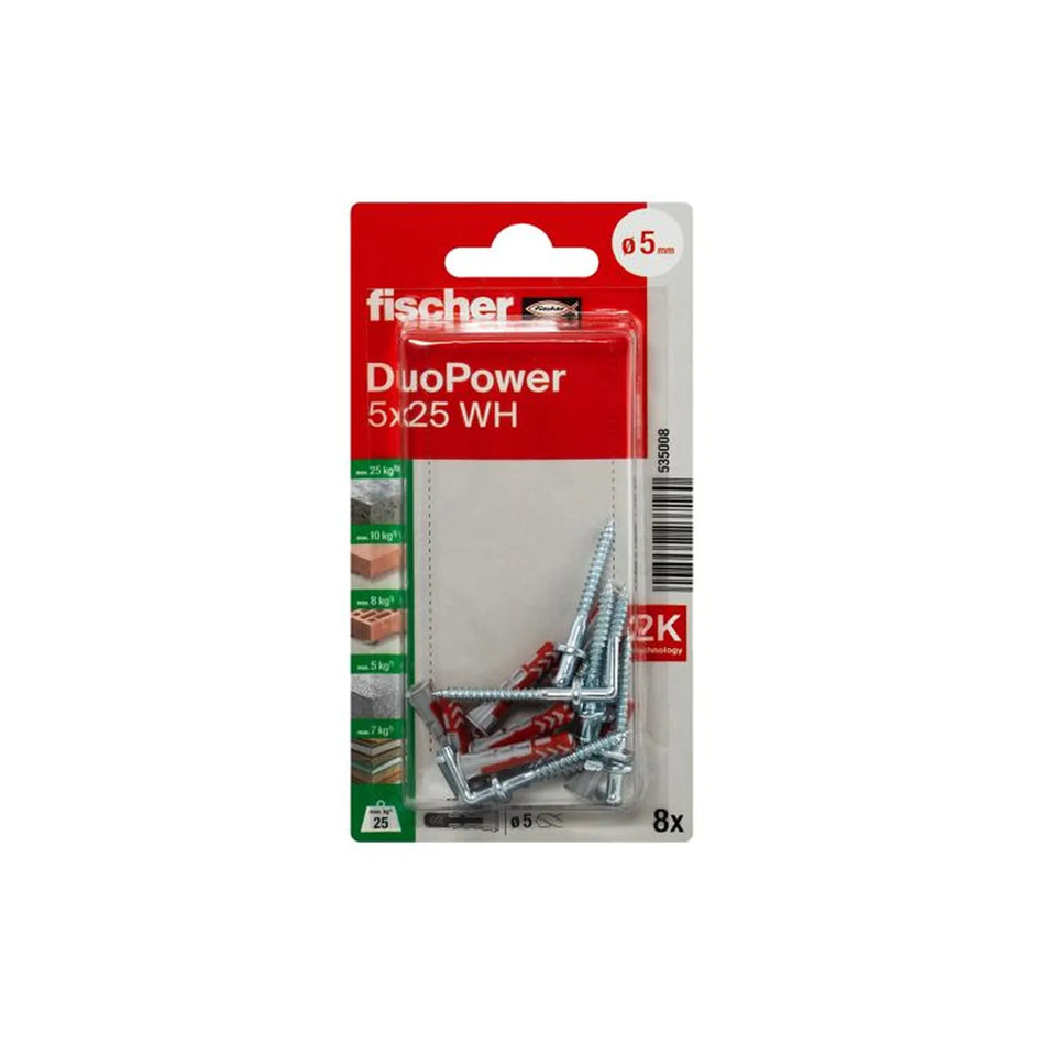 Fischer DuoPower 5x25 met winkelhaak