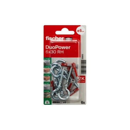 Fischer DuoPower 6x30 met ronde haak
