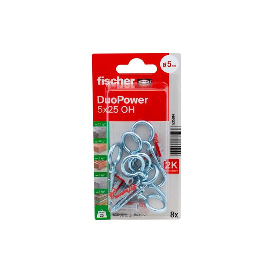 Fischer DuoPower 5x25 met ooghaak