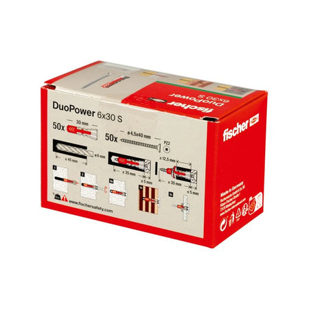 Fischer DuoPower 6x30 S met schroef