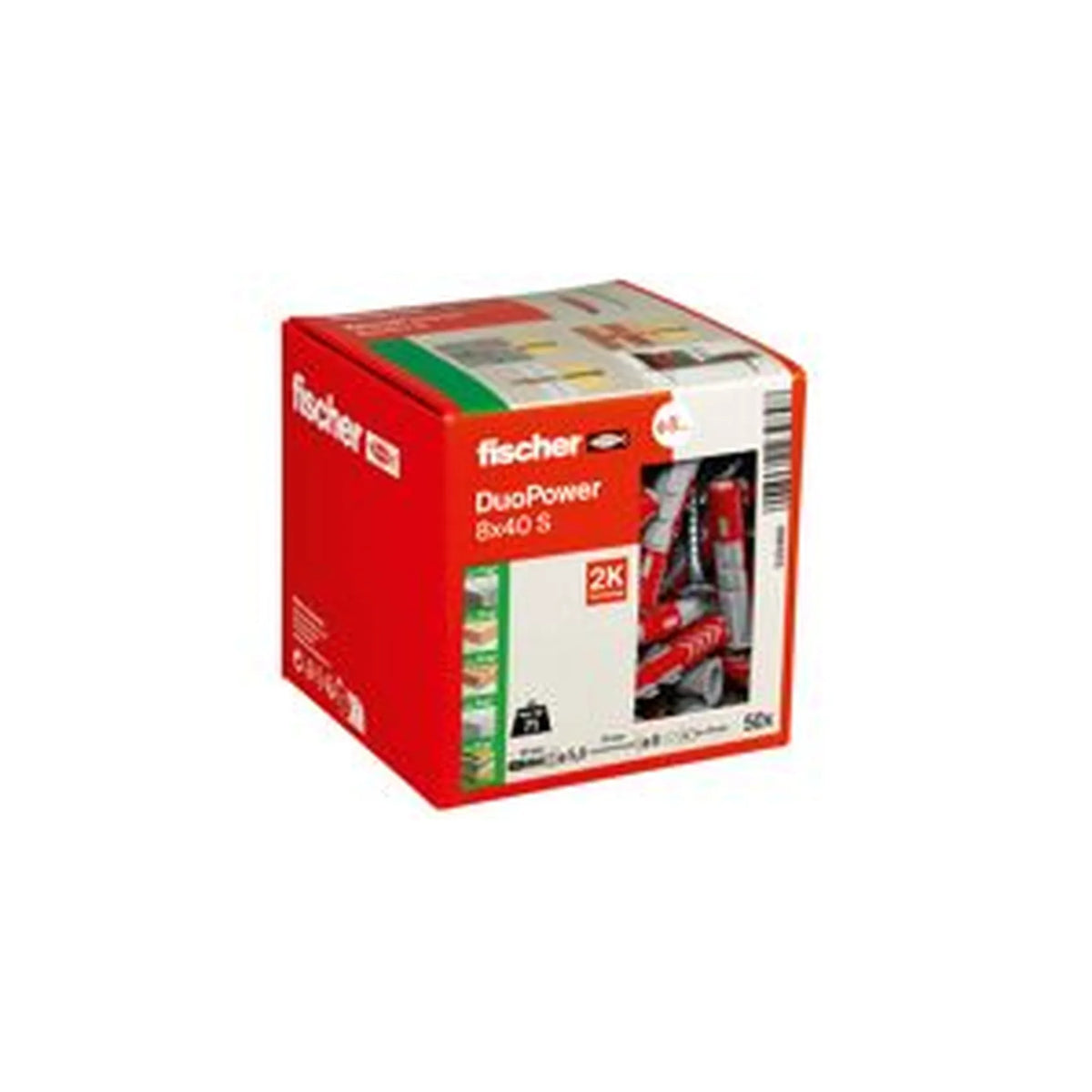 Fischer DuoPower 8x40 S met schroef