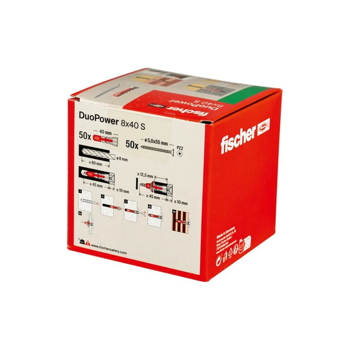 Fischer DuoPower 8x40 S met schroef