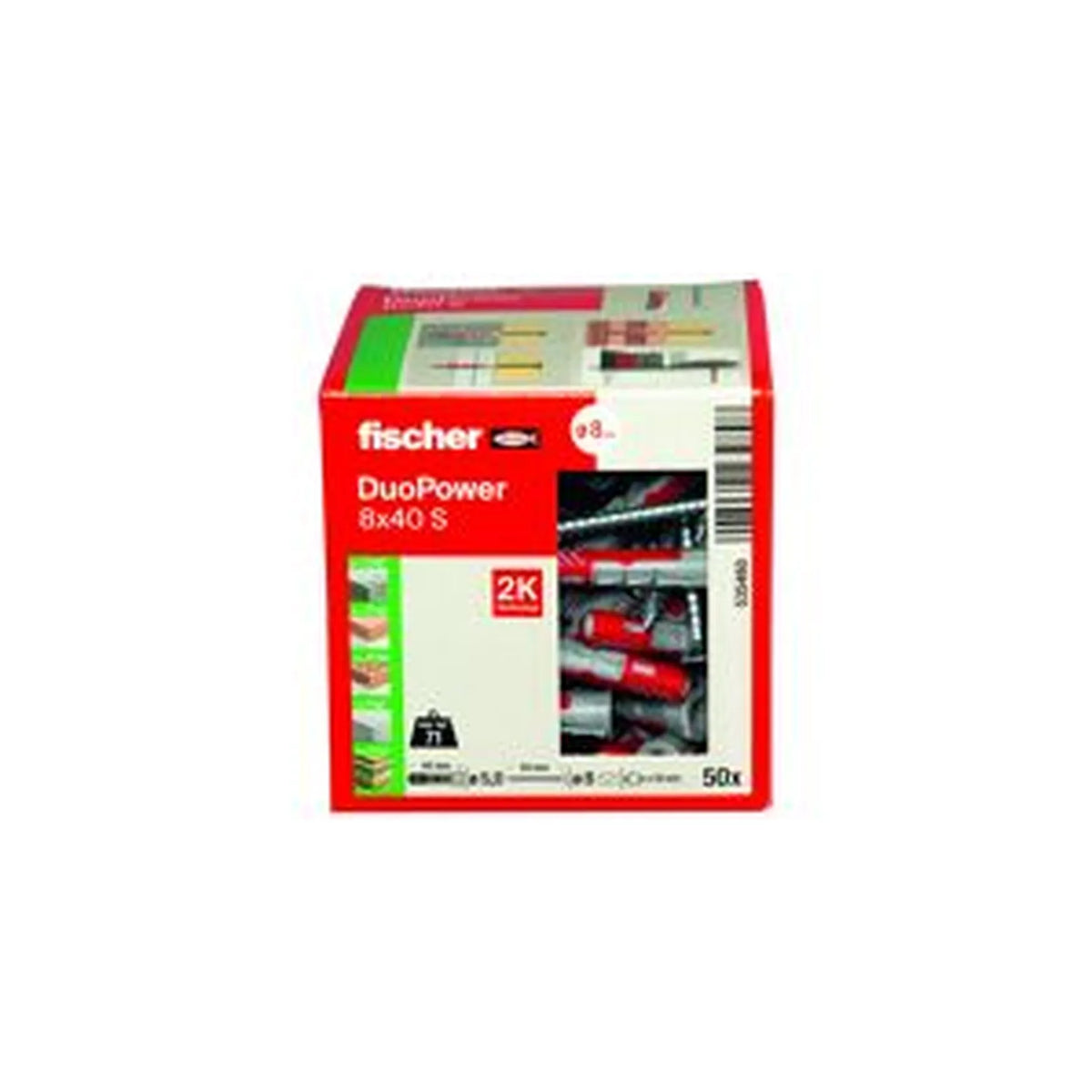 Fischer DuoPower 8x40 S met schroef