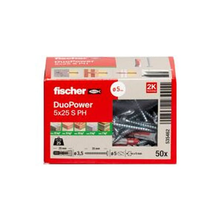 Fischer DuoPower 5x25 met bolkopschroef