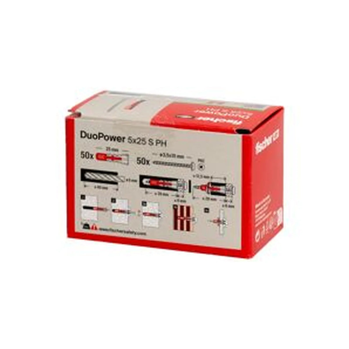 Fischer DuoPower 5x25 met bolkopschroef
