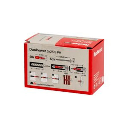 Fischer DuoPower 5x25 met bolkopschroef