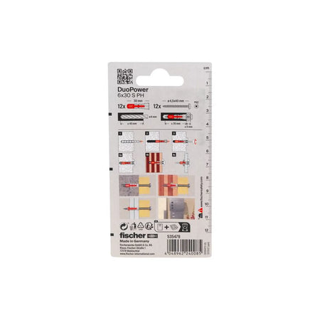 Fischer DuoPower 6x30 met bolkopschroef