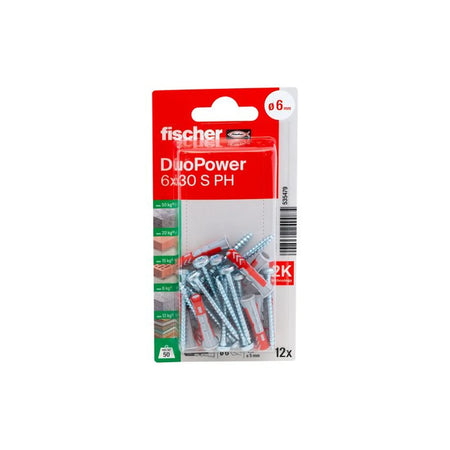Fischer DuoPower 6x30 met bolkopschroef