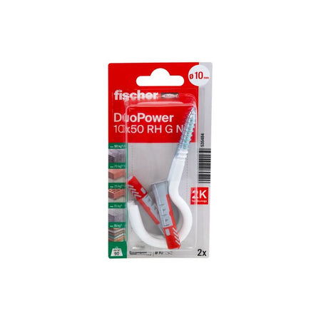 Fischer DuoPower 10x50 met nylon grote haak