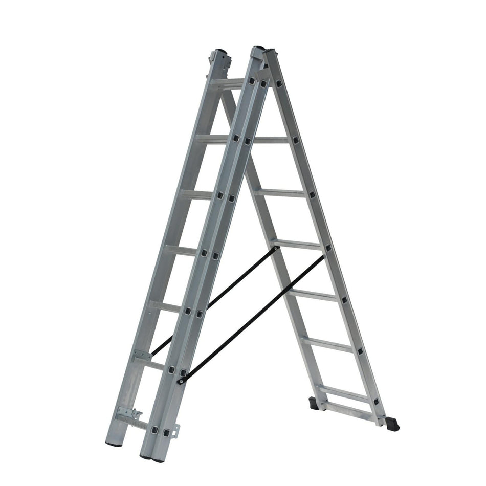 AWTools Aluminium trap 3x7 treden 150 kg met trapadaptatie