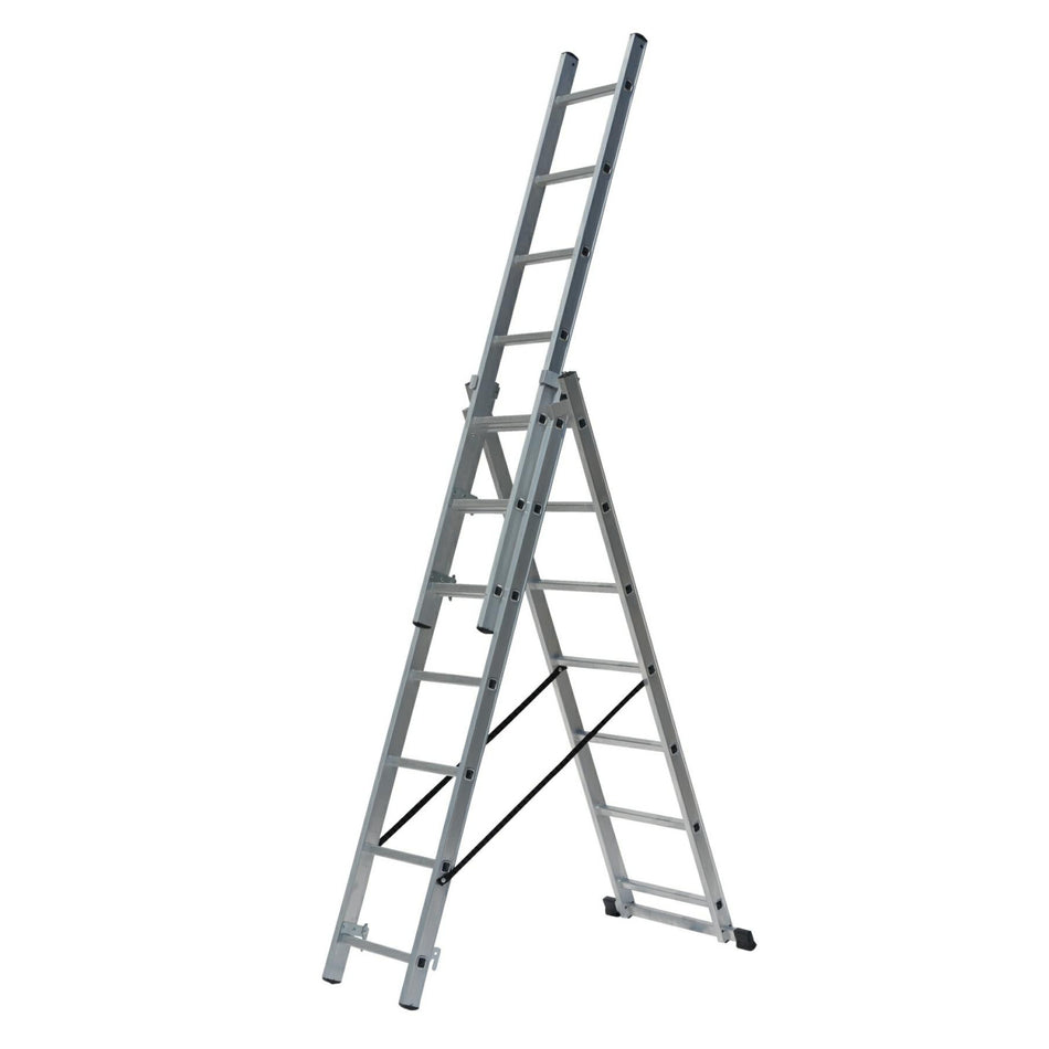 AWTools Aluminium trap 3x7 treden 150 kg met trapadaptatie