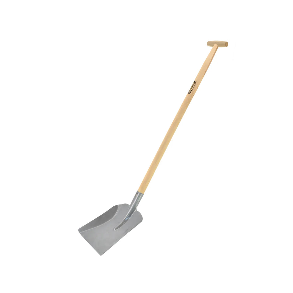 schop voor zand met T-greep en houten steel 120 cm