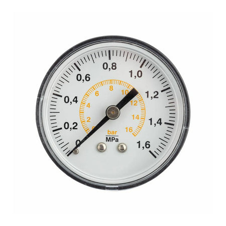 Manometer met achteraansluiting 1/4 inch 0-16 bar