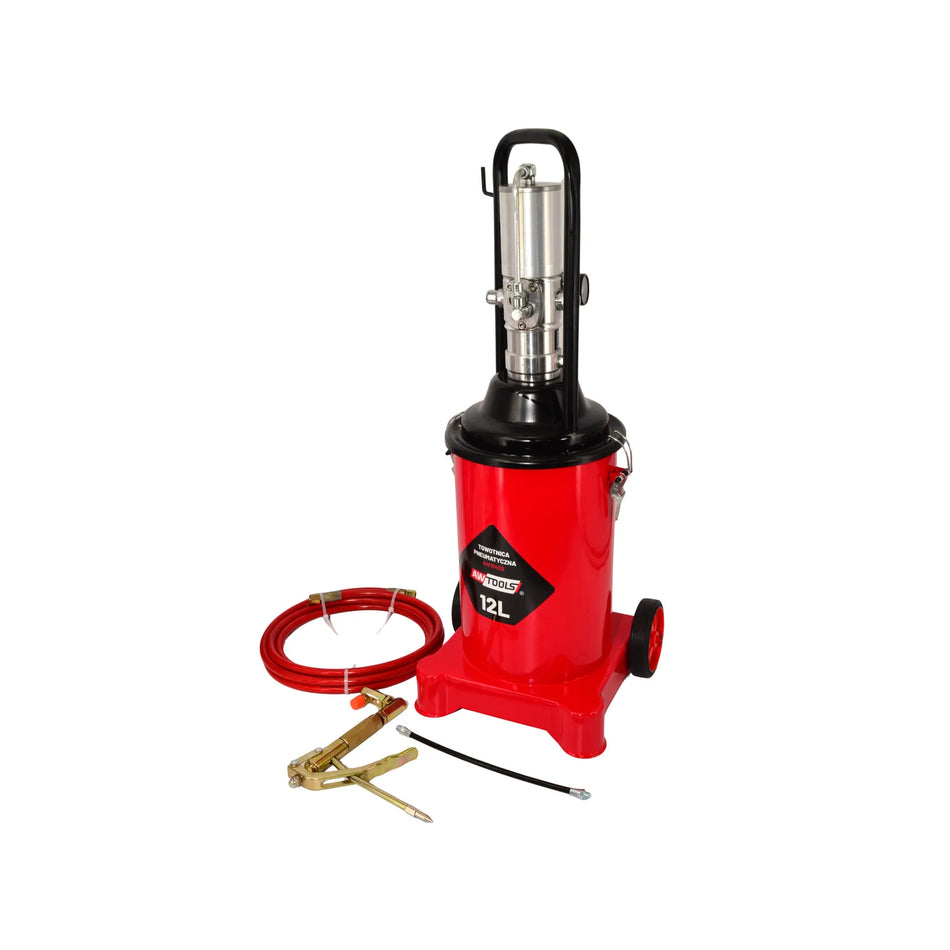 AWTools pneumatische vetspuit met drukregelaar 12L