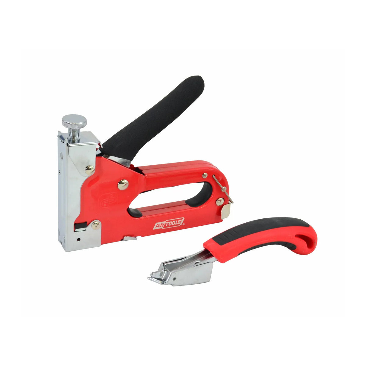 AWTools Nietmachine voor meubels 3-functies 4 - 14 mm met nietentrekker