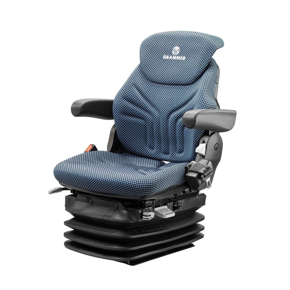 Airpress Heftruckstoel Maximo H L Stof blauw/zwart 12 V eindschakelaar met gordel 1292201