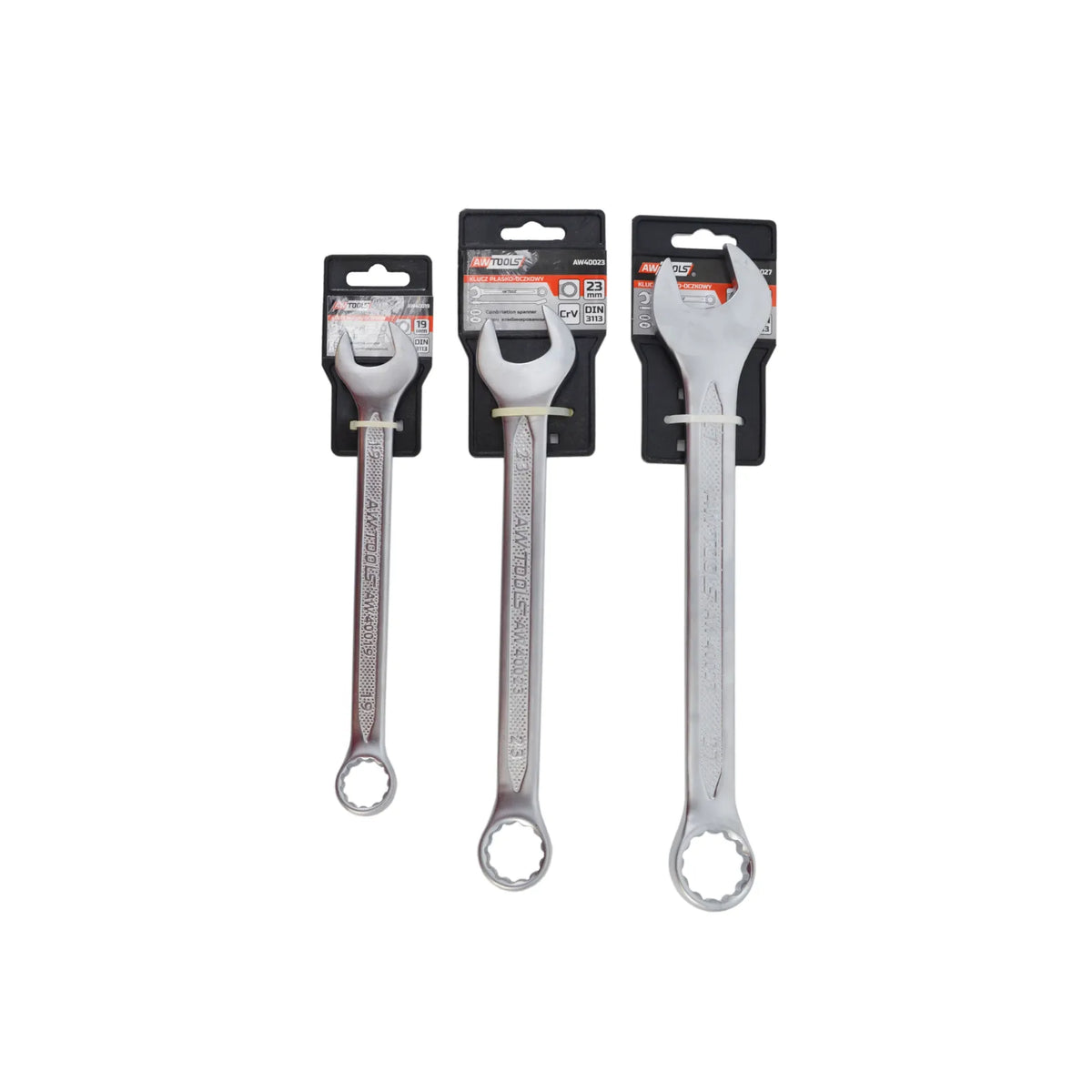 AWTools Steek- en Ringsleutel 17 mm Black Line