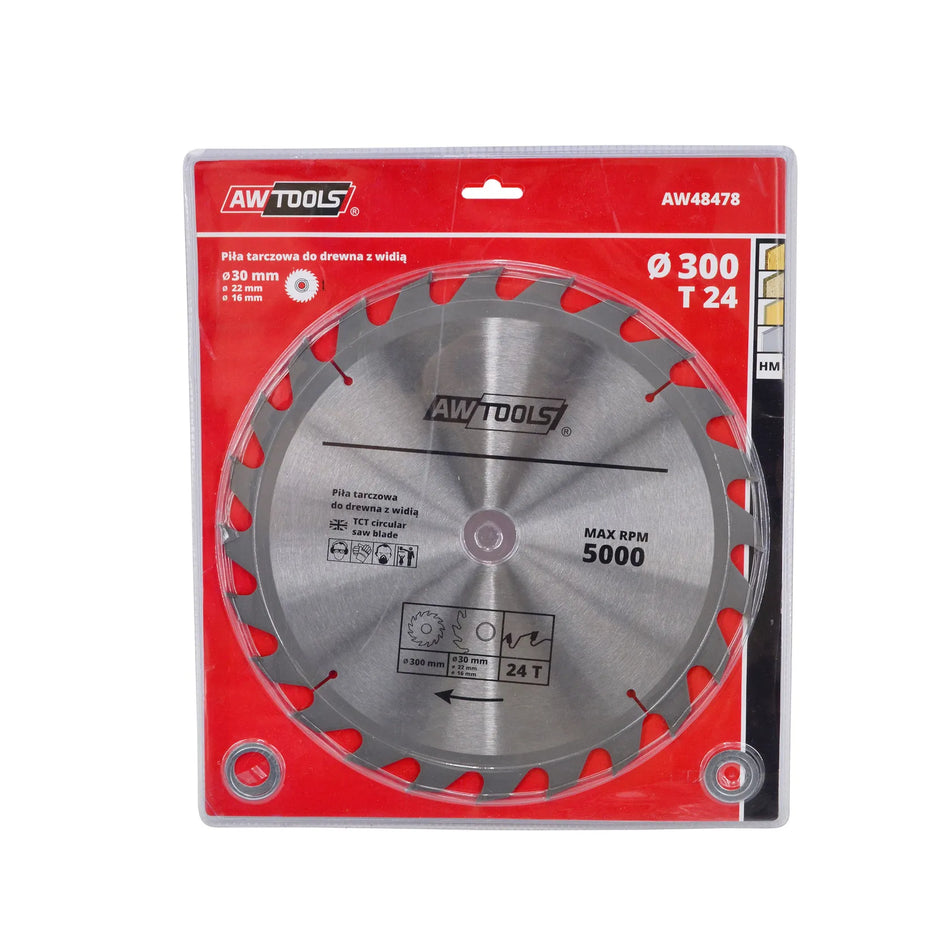 AWTools Cirkelzaagblad met hardmetalen tanden 230 x 30 mm 40 tanden