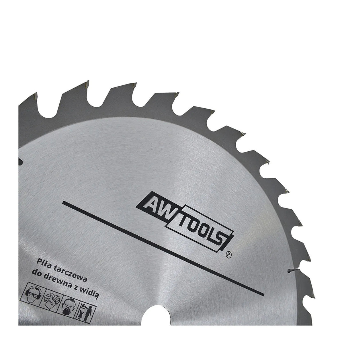 AWTools Tct-zaagblad 30 tanden hout 125 mm