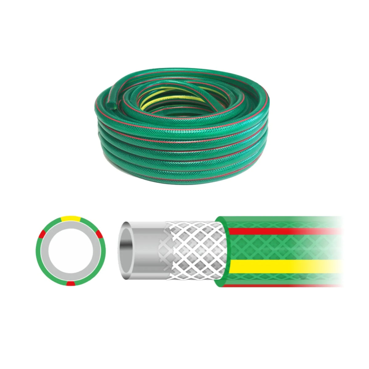 AWTools Tuinslang Premium ATS 1/2" 25 meter 5-laags AW15100