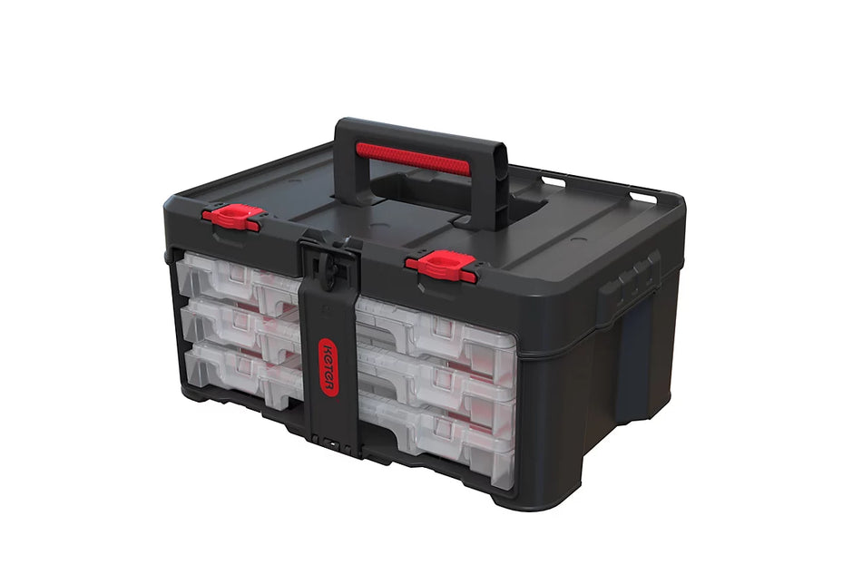 KETER Gereedschapskoffer 3 organizers Stack`n`roll