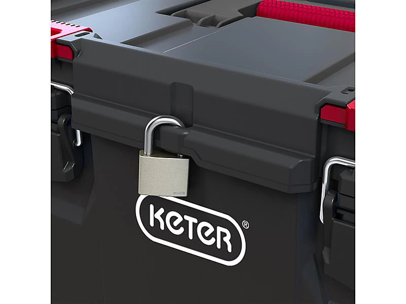 KETER gereedschapskoffer op wielen Stack`n`roll